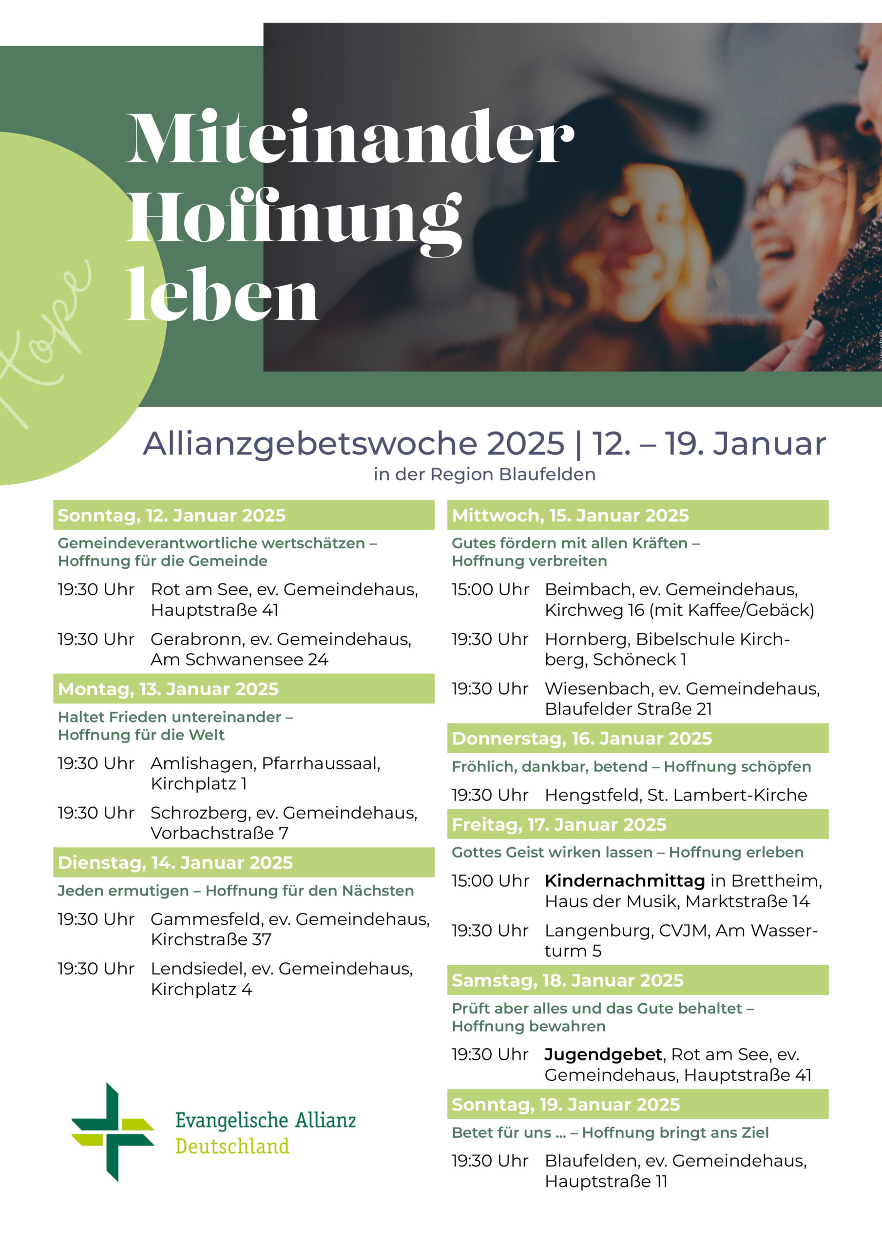Allianzgebetswoche 2025 AJC e.V.